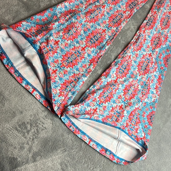 🎯NWOT Wolven Amalfi Flare Blue Pink Size XSP - Picture 7 of 14